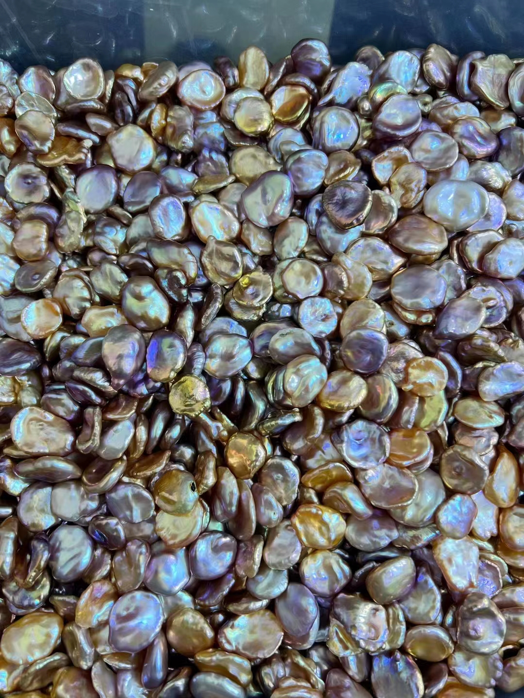Wholesale High Quality Freshwater Keshi Baroque Natural Pearl Beads colorful Loose Pearl