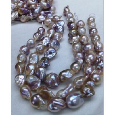 delicated natural purple irregular pearl strands for wholsale