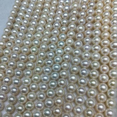 high quality cultured round freshwater pearl strand 10mm