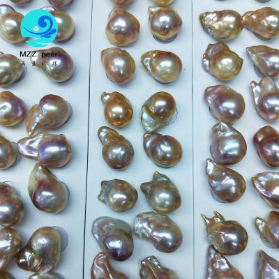 14x20mm colorful baroque pearl pairs sell per sheet