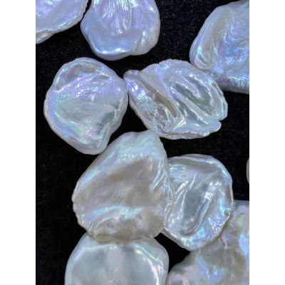 large size 19mm irregular shape freshwater cultured white baroque pearl beads wholesale