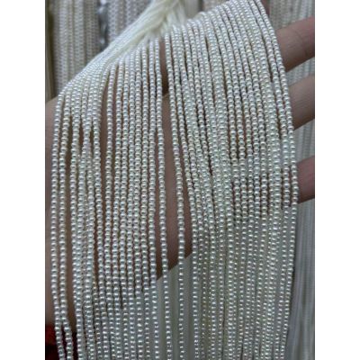 1.5-2.0mm tiny round freshwater cultured pearl beaded strands 16 inch 